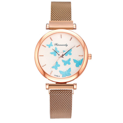 Set de Reloj de Cuarzo con Esfera de Mariposa - Image 27