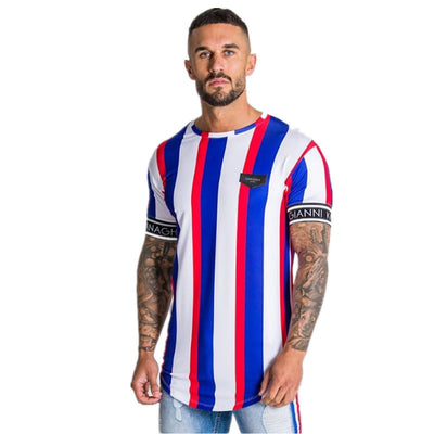 Playera Deportiva de Rayas con Secado Rápido