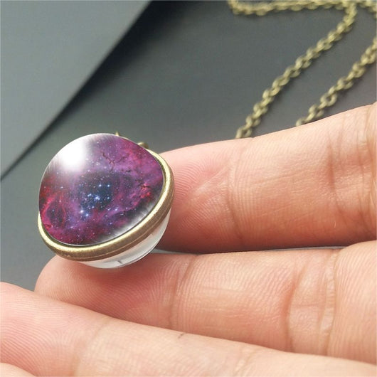 Collar Reversible de Galaxia Nebulosa Doble Cara - Image 5