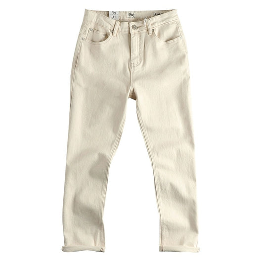 Jeans Vintage Lavado Crudo en Tono Crema - Image 5