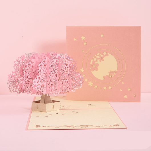 Tarjeta de Invitación Sakura Enamorados con Corte Láser 3D Artesanal - Image 24