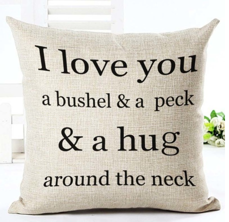 Funda de Almohada Decorativa con Letras en Blanco y Negro - Image 5