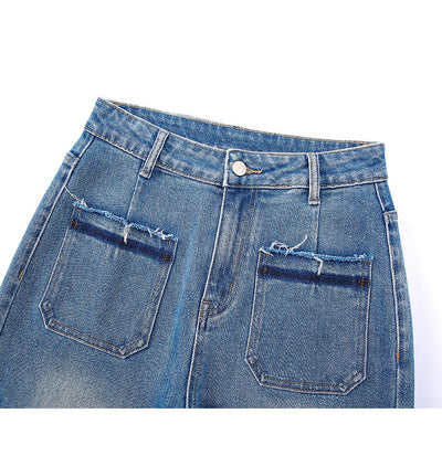 Pantalón Recto Retro Premium de Talle Alto con Corte Suelto - Image 15