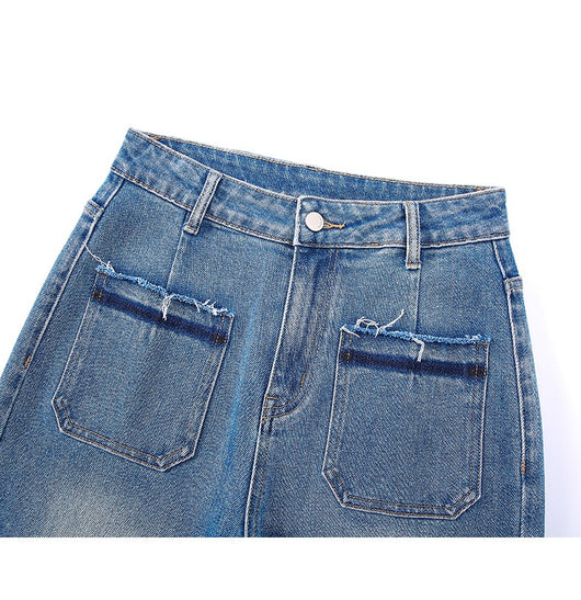 Pantalón Recto Retro Premium de Talle Alto con Corte Suelto - Image 15
