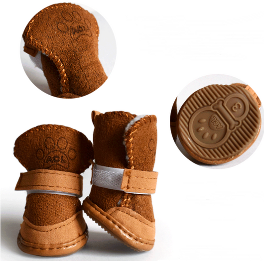 Botines para Perros de Piel de Cordero - Zapatos Cálidos para Nieve - Image 6