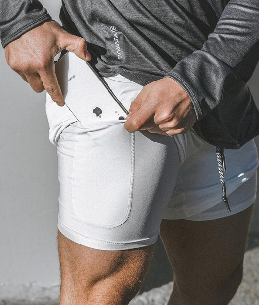Shorts Joggers 2 en 1 para Hombre - Deportivos con Bolsillos Ocultos y Cierre de Seguridad - Image 5