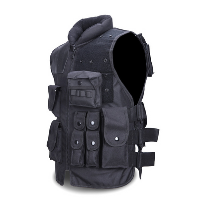 Chaleco Táctico Militar Negro para Hombre - Caza y Operaciones