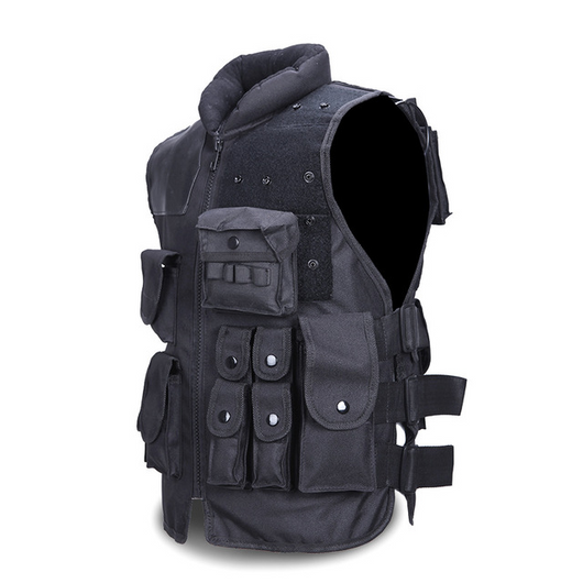 Chaleco Táctico Militar Negro para Hombre - Caza y Operaciones