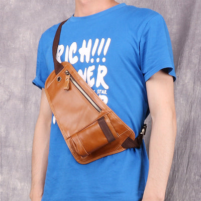 Bolsa Mensajero de Cuero Vacuno Multifuncional para Hombre - Image 4