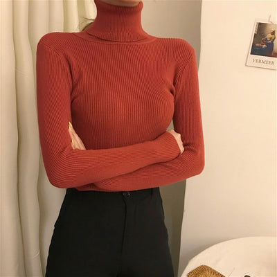 Suéter Mujer Cuello Alto Manga Larga Cálido - Juego de Pareja - Image 10