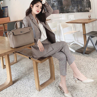 Blazer Casual Coreano Estilo Británico Premium
