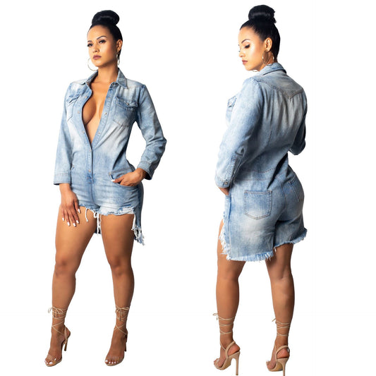 Mono Denim Sexy Ajustado