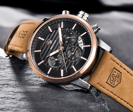 Reloj para Hombre con Tres Esferas y Correa Ajustable - Image 4