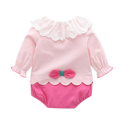 Enterizo Largo de Fresa para Bebé Niña - Image 3