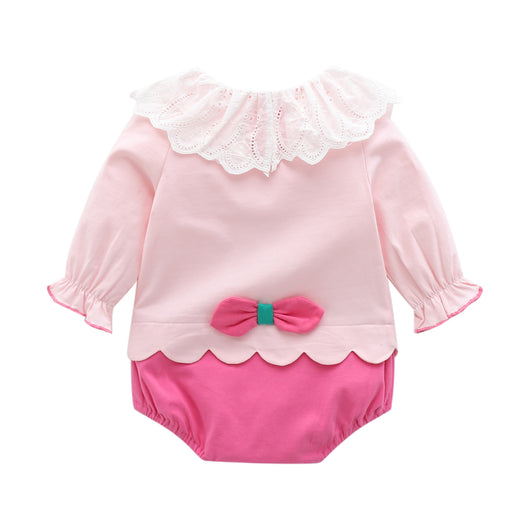 Enterizo Largo de Fresa para Bebé Niña - Image 3