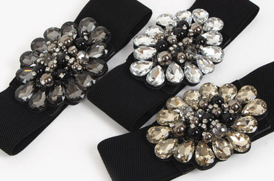 Cinturón Elástico con Strass Estilo Europeo y Americano - Image 12