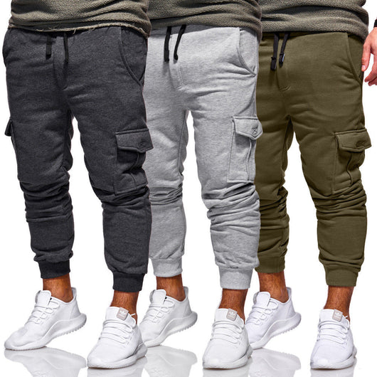 Pantalones Casuales para Hombre con Bolsillos Laterales
