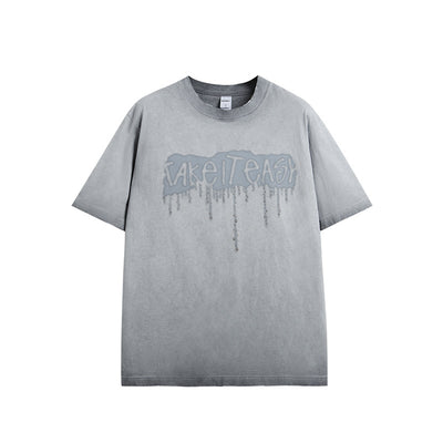 Camiseta Hombre Estilo Vintage con Estampado Silicon Lavado - Image 5
