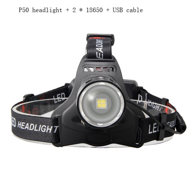 Linterna LED Frontal Recargable USB - Alcance Potente para Exteriores - Image 7