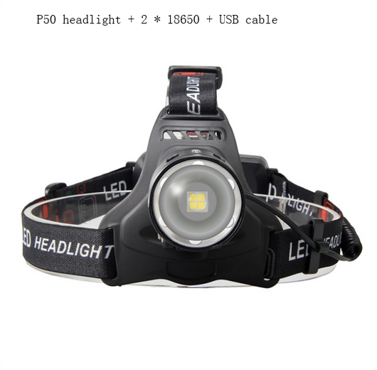 Linterna LED Frontal Recargable USB - Alcance Potente para Exteriores - Image 7