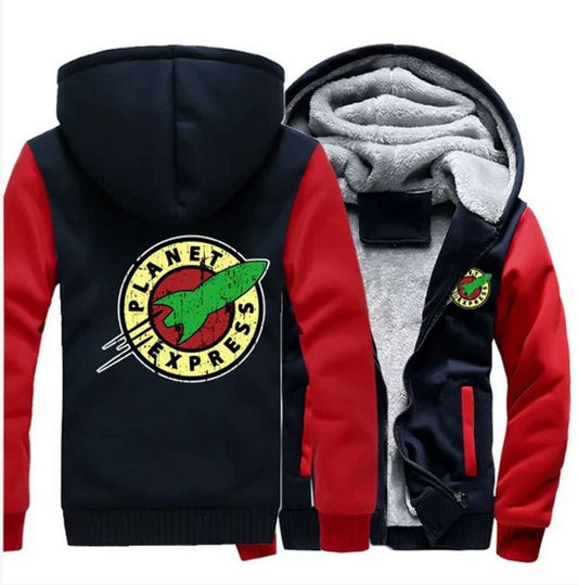 Suéter de Terciopelo Grueso con Cierre - Colección Invierno Plus