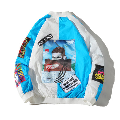 Chaqueta Tipo Beisbolera Juvenil con Estampado Protección Solar - Image 3
