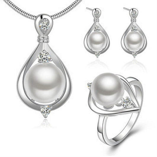 Juego de Joyas de Plata con Perla de Agua Dulce para Mujer - Image 20