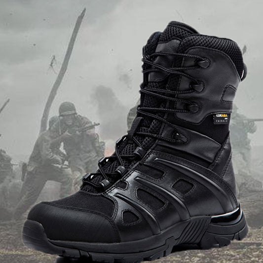 Botas Tácticas Altas con Amortiguación de Impacto y Suela Antideslizante