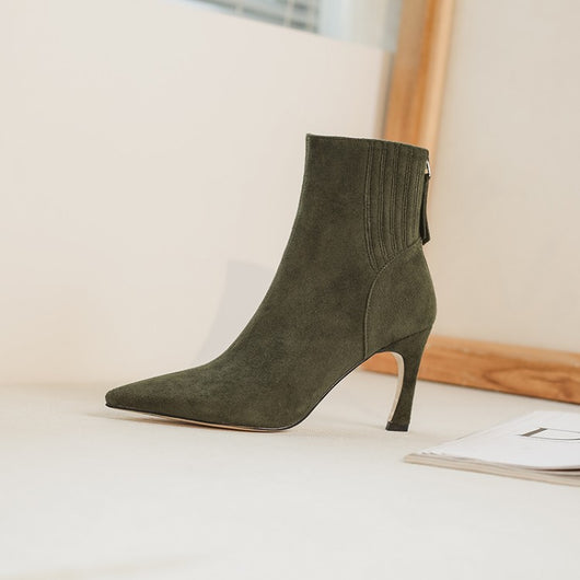 Botines Stiletto Puntiagudos para Mujer - Elegancia y Estilo - Image 13