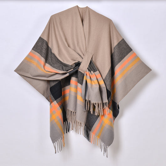 Chal con Borlas y Diseño Escocés Jacquard - Image 31