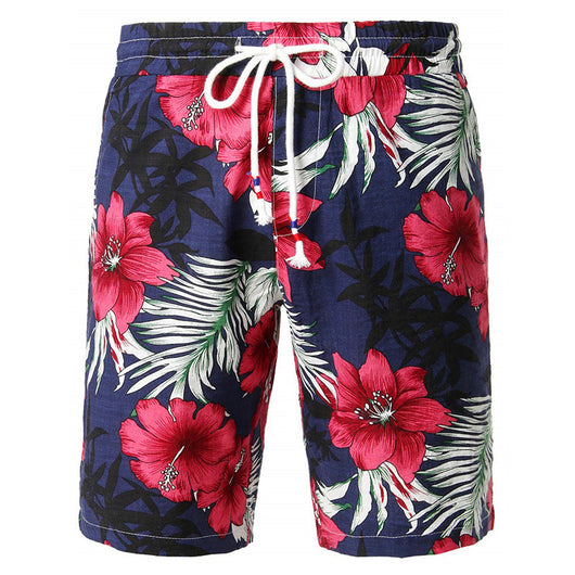 Shorts Casuales para Hombre con Estampado Floral 3D Digital - Image 8