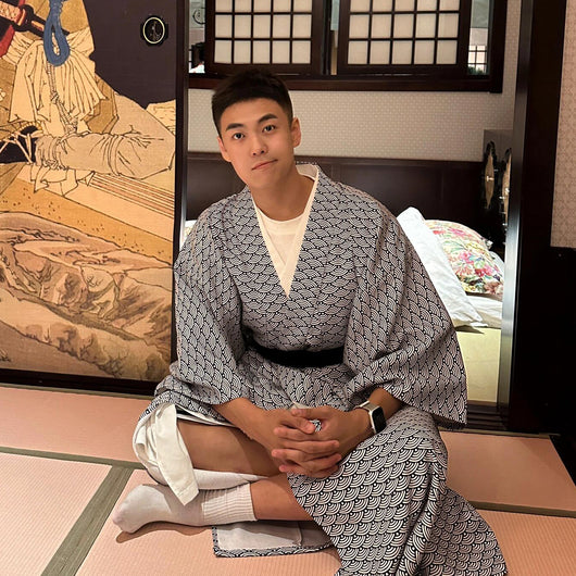 Yukata Japonés de Verano para Hombre - Ropa de Descanso Tradicional - Image 20