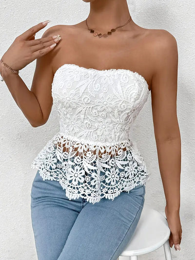 Blusa Sin Mangas con Encaje Bordado - Image 9