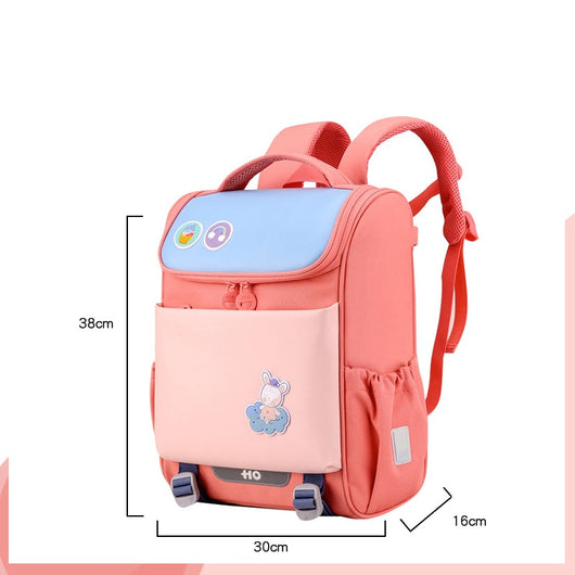 Mochila Escolar Primaria con Soporte de Hombro - Diseño Ergonómico Colores Sólidos - Image 10