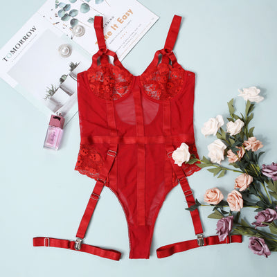 Enterizo Sensual de Encaje Europeo - Diseño Atrevido para Noches Especiales - Image 13