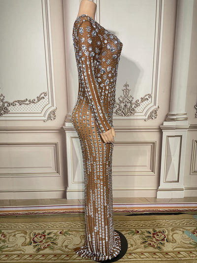 Vestido Brillante con Detalles de Diamante - Image 9