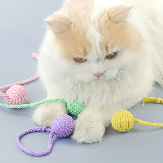 Pelota Interactiva para Gatos con Cuerda y Campana Incorporada - Image 4