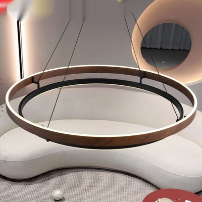 Lámpara de Techo Minimalista Moderna con Acabado Madera Italiana - Image 3