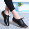 Zapatos Blancos Planos Clásicos Estilo Británico para Mujer