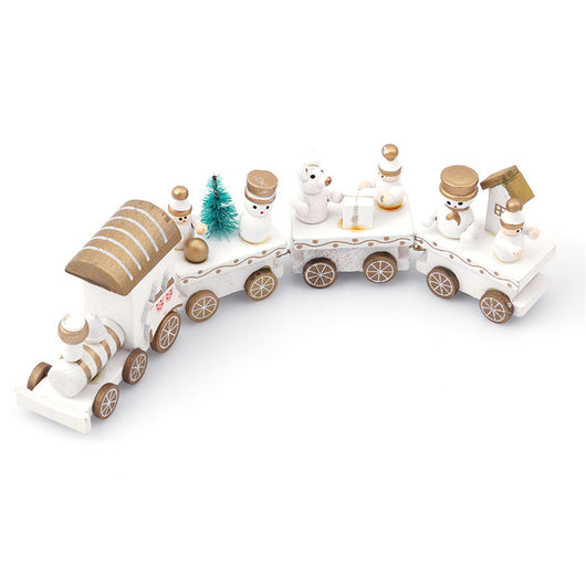 Set de 4 Trenes de Madera Miniatura para Niños - Image 13