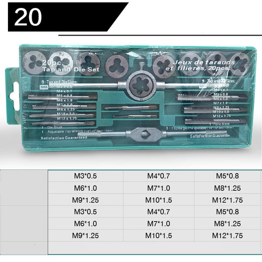 Juego de 12 Piezas para Roscado Manual - Llave Extractora y Terraja - Image 10