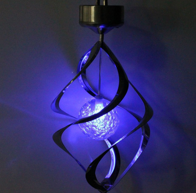 Lámpara Solar Cambia Colores con Carillón de Viento LED - Image 3