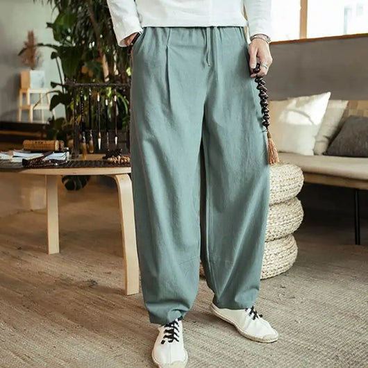 Pantalones Anchos Estilo Chino de Cintura Alta - Image 5