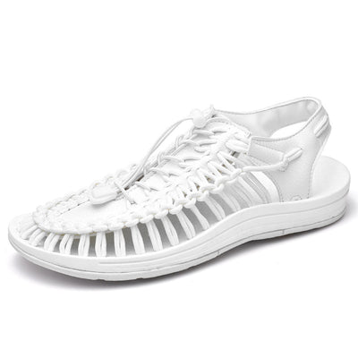 Sandalias Romanas Tejidas con Cordón Ajustable para Hombre y Mujer - Image 8