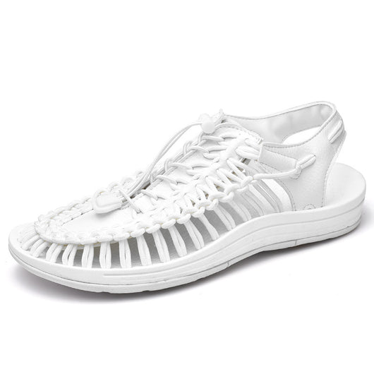 Sandalias Romanas Tejidas con Cordón Ajustable para Hombre y Mujer - Image 8