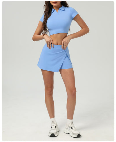 Conjunto Deportivo Mujer: Short y Falda Pantalón Anti-Transparencia - Image 21