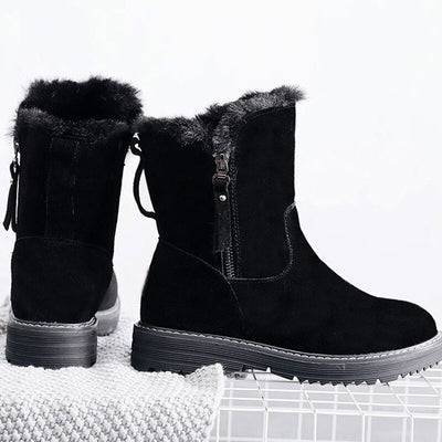 Botas de Nieve Tipo Tubo Medio en Terciopelo - Versátiles para Cualquier Estilo - Image 3