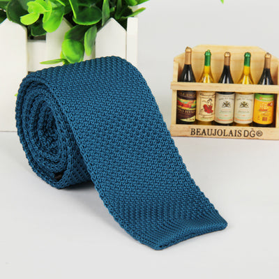 Corbata Tejida Unicolor para Hombre - Image 10