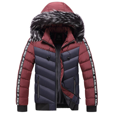 Chaqueta Acolchada con Capucha para Hombre - Algodón Grueso y Cálido - Image 17