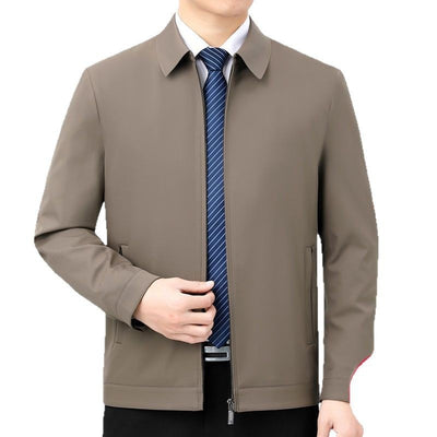 Chaqueta de Cuello Alto Sin Planchado para Hombre - Image 4